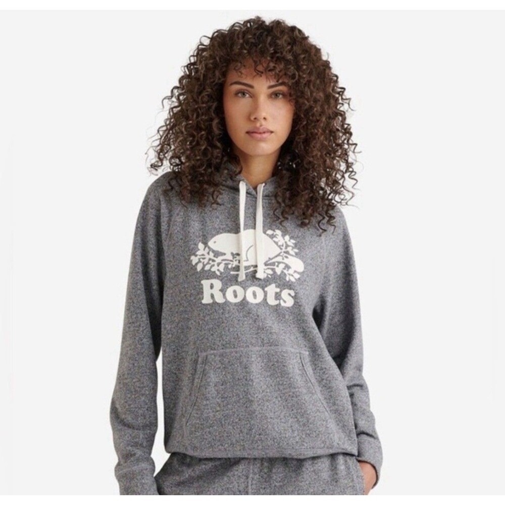 Roots Heathred Gray Kanga Hoodie Women’s Size Small